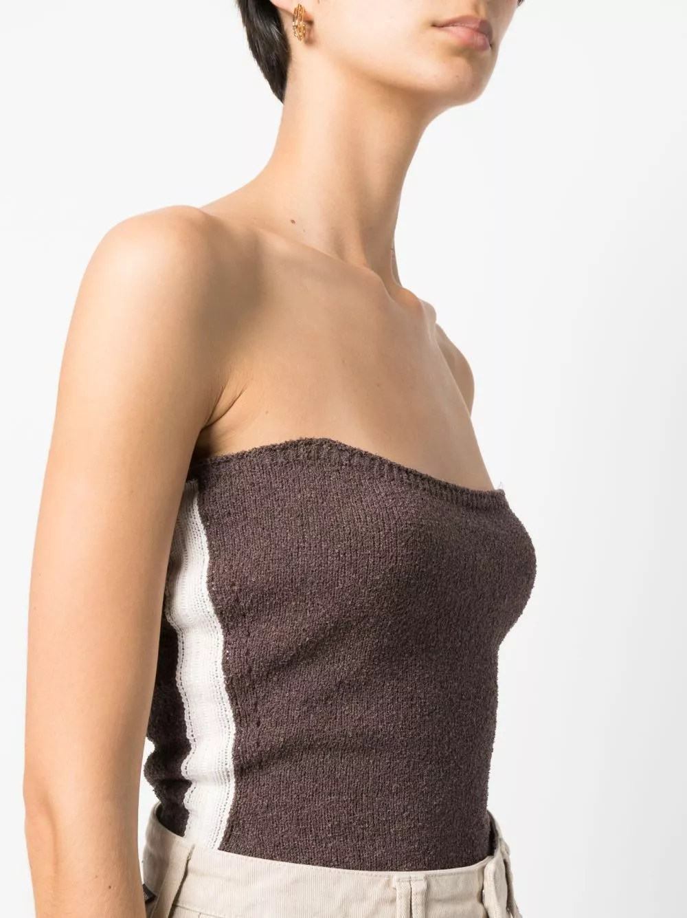 Affordable JNBY strapless knitted top Women 0115