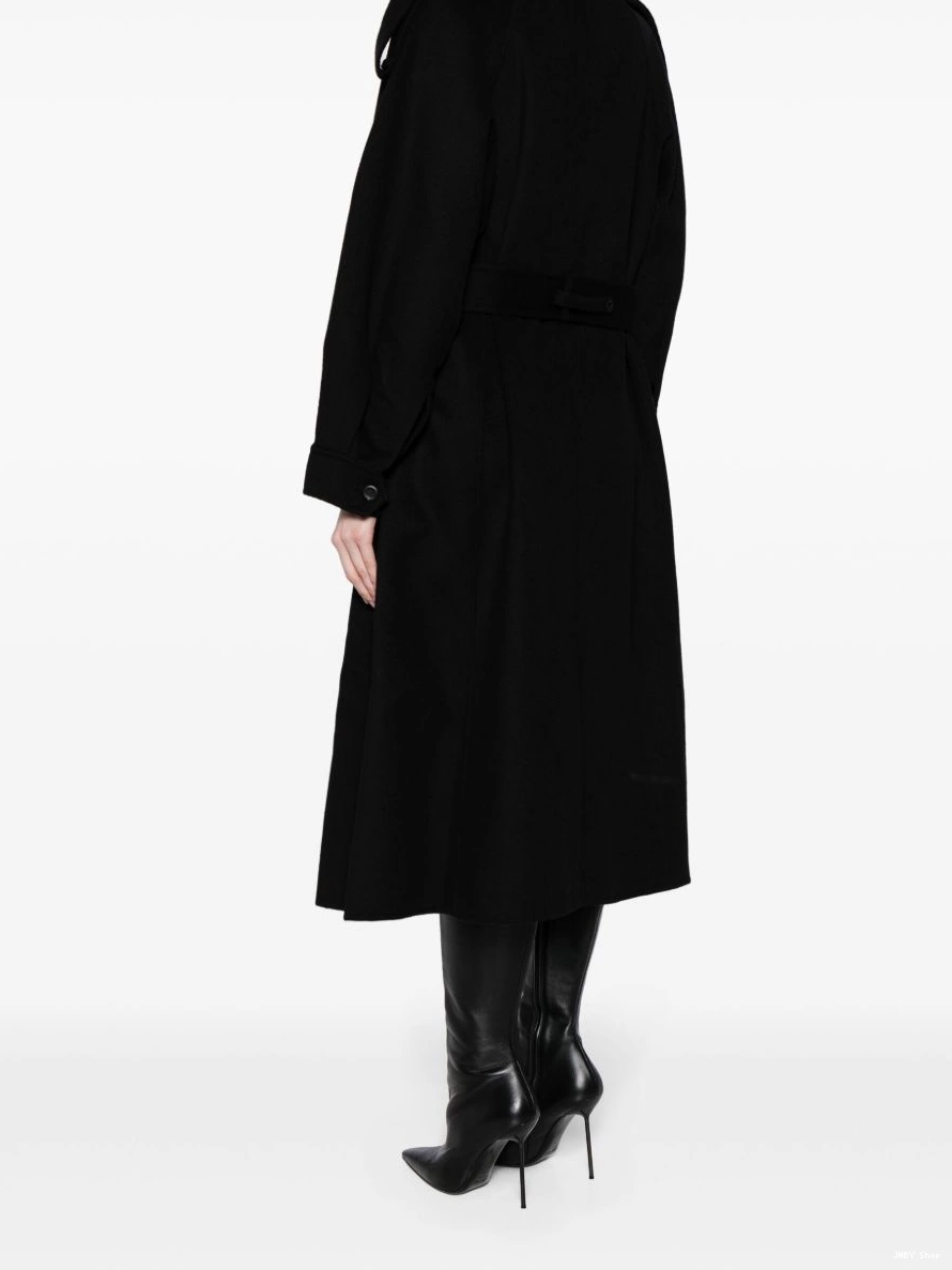 Affordable Women JNBY epaulette-detail wool-cashmere coat 0303