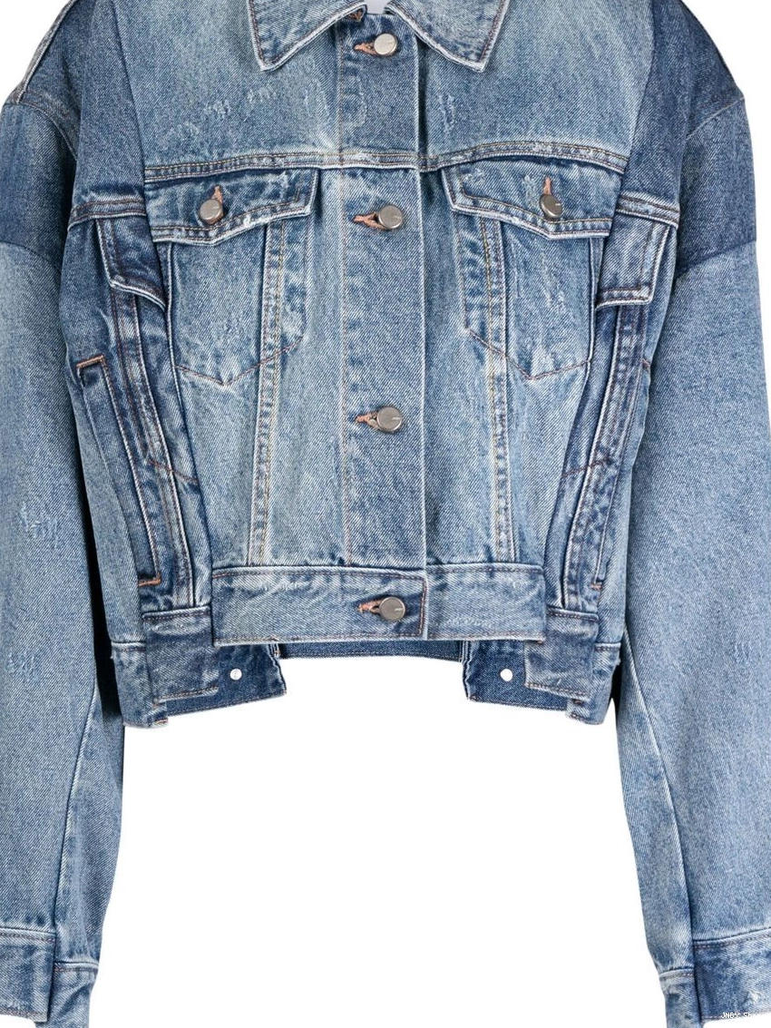 Cheap jacket denim Women patchwork layered JNBY 0303